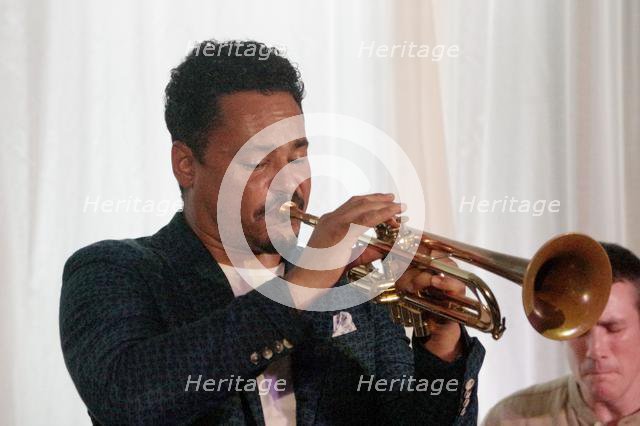 Jay Phelps, Xhosa Cole Quartet, Watermill Jazz Club, Dorking, Surrey, 21 Jan 2020. Creator: Brian O'Connor.