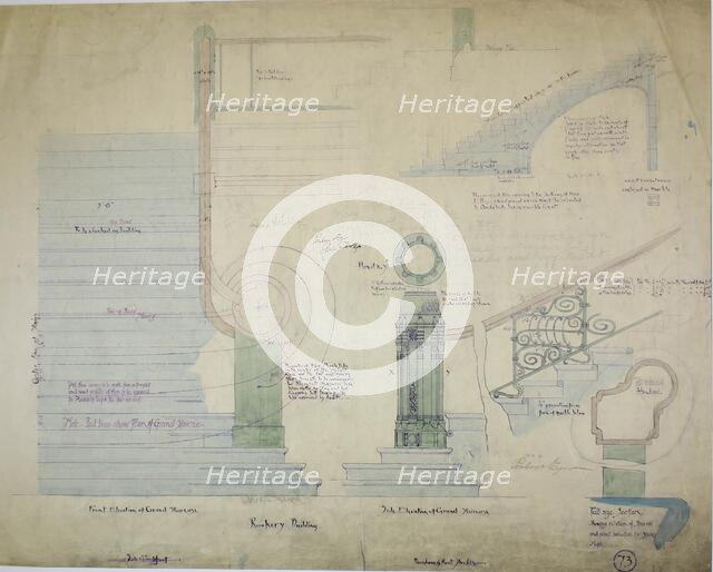 Rookery Building, Chicago, Illinois, Details, 1887. Creator: Burnham and Root.