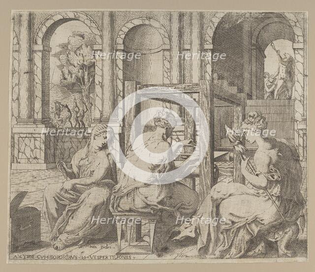 The Daughters of Minyas, 1545. Creator: Antonio Fantuzzi.