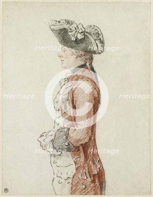 Portrait of the Chevalier de Lézay, 1756. Creator: Louis de Carmontelle.