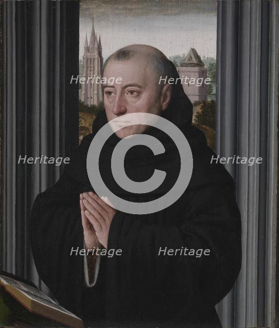 Portrait of a Monk, early 1500s. Creator: Gerard David (Netherlandish, 1450/60-1523), circle of.