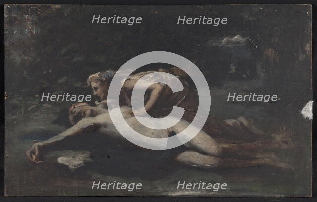 Pyrame et Thisbé, c.1875. Creator: Franois Alfred Delobbe.