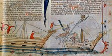 The naval Battle, ca 1340. Artist: Anonymous  