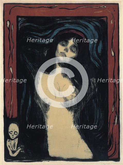 Madonna (Loving Woman), 1895-1900. Artist: Munch, Edvard (1863-1944)