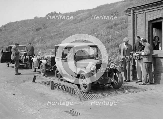 Fiat of HL Alexander at the Middlesex County AC Hill Climb, c1930. Artist: Bill Brunell.