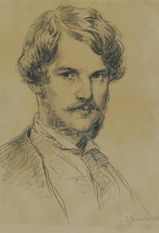 Self-portrait, 1842. Creator: Eduard Swoboda.