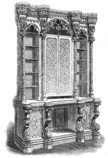 The International Exhibition: bookcase by Hindley and Son, 1862. Creator: Unknown.