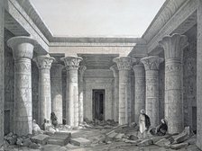 'Court of the Great Temple, Philae', Egypt, 1843. Artist: George Moore
