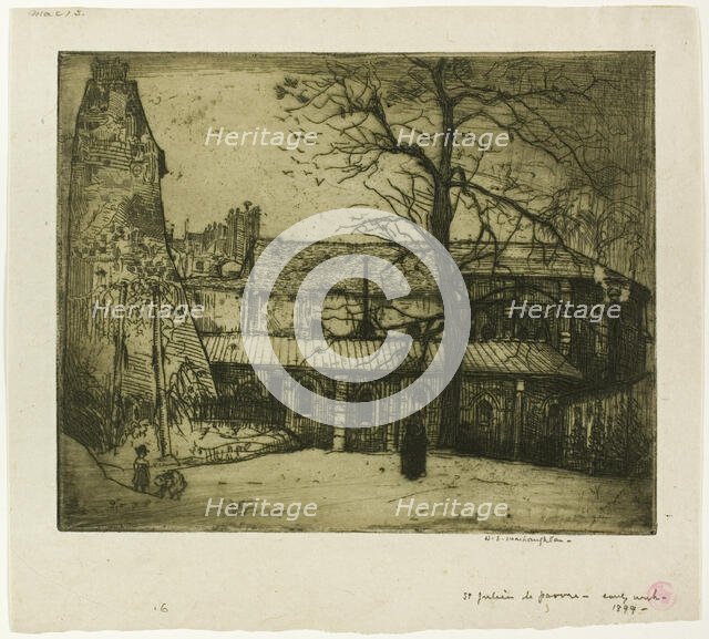 St. Julien-le-Pauvre, 1899. Creator: Donald Shaw MacLaughlan.