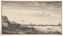 London Viewed from the Milford Stairs, 1643-1644. Creator: Wenceslaus Hollar.