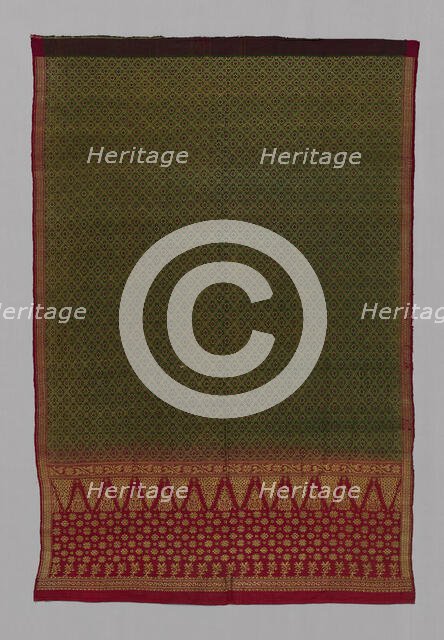 Fragment (Sari), India, 19th century. Creator: Unknown.
