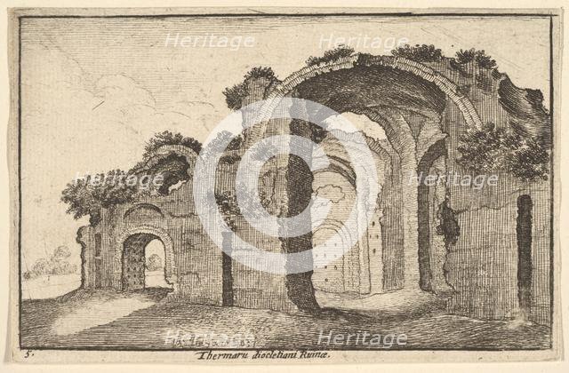 Thermaru diocletiani Ruinae (Baths of Diocletian), 1651. Creator: Wenceslaus Hollar.