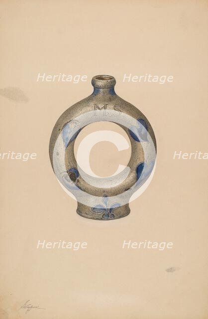 Ring Bottle, c. 1940. Creator: Giacinto Capelli.