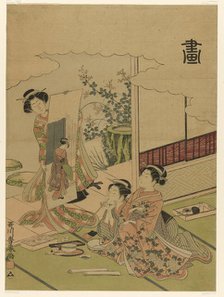 Painting (Ga), from an untitled series of the four accomplishments, c. 1772/75. Creator: Utagawa Toyoharu.