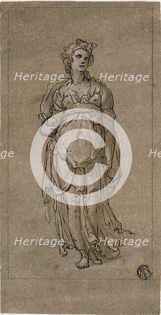 Standing Female Allegorical Figure, 1566/67. Creator: Unknown.