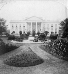 The White House, Washington, DC., USA, late 19th century.Artist: Underwood & Underwood