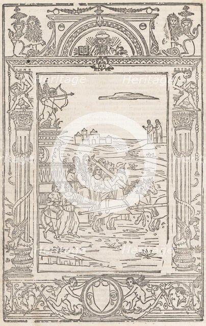 Opera..Triumphi, Soneti, & Canzone.., February 15, 1508. Creator: Pico Master.