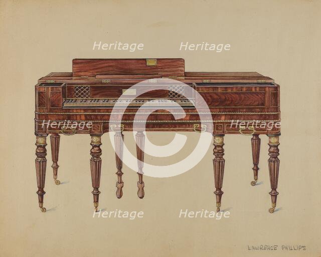 Piano Forte, c. 1936. Creator: Lawrence Phillips.
