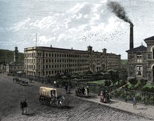 The mill at Saltaire, c1880. Artist: Unknown.