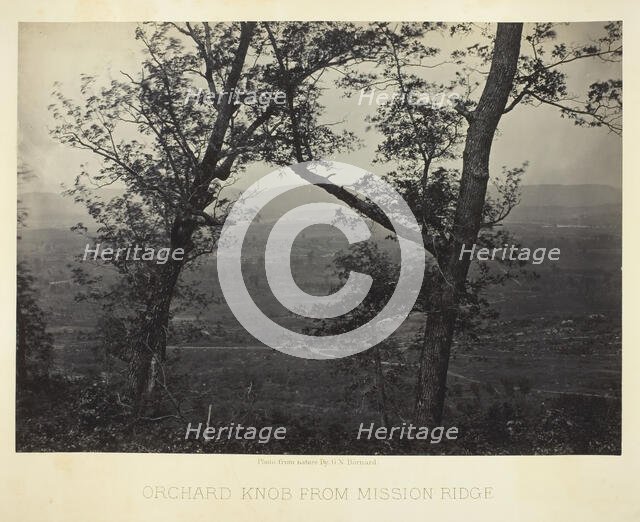 Orchard Knob from Mission Ridge, 1864/66. Creator: George N. Barnard.