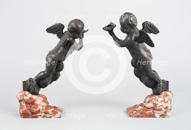 Pair of Candelabra, Italy, 1700/25. Creator: Unknown.