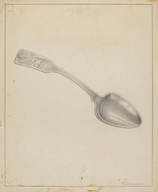 Silver Spoon, c. 1936. Creator: Erwin Schwabe.