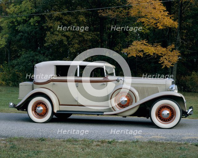 A 1933 Auburn 8-15 Phaeton. Artist: Unknown