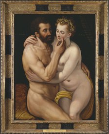 Mars and Venus. Artist: Floris, Frans, the Elder (1519-1570)