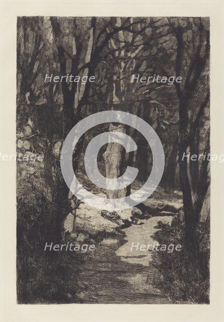 Im Walde (In the Forest), 1883. Creator: Max Klinger.