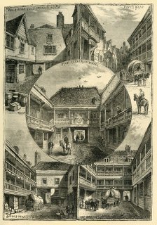 'Old Inns in Southwark', (c1878). Creator: Unknown.