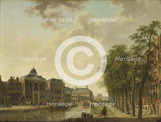 View of the Houtmarkt, Amsterdam, c.1760-c.1787. Creator: Hendrick Keun.