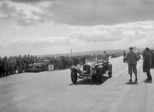 Alfa Romeo 6C of J Street competing in the RSAC Scottish Rally, 1934. Artist: Bill Brunell.