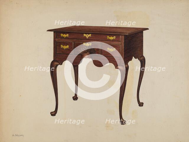 Lowboy, c. 1936. Creator: Arthur Johnson.