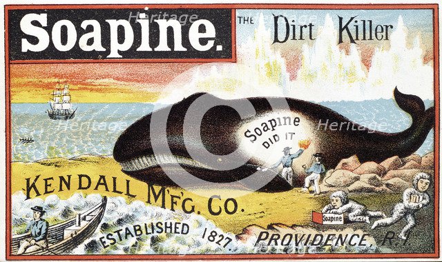 Soapine household cleaner, late 19th century. Artist: Unknown