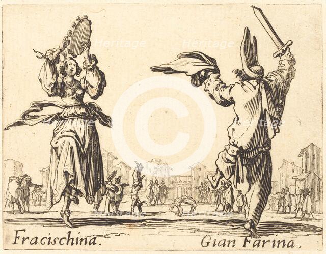 Fracischina and Gian Farina, c. 1622. Creator: Jacques Callot.