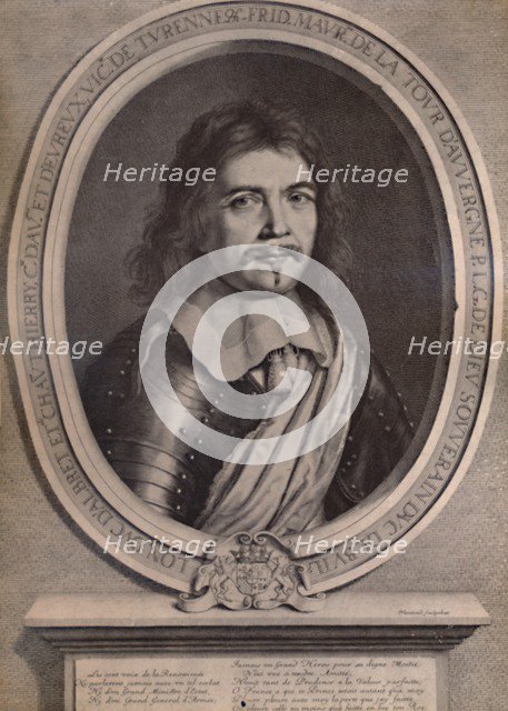 Frederic Maurice de la Tour d'Auvergne, Duke of Bouillon, French soldier, 17th century (1894). Artist: Robert Nanteuil.