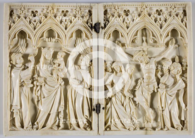 Diptych, French, 14th century. Creator: Unknown.