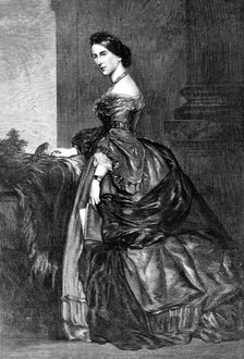 Lady Burdett-Coutts, from the portrait by J. R. Swixton, at the Cancer Hospital, Brompton, 1871. Creator: Unknown.