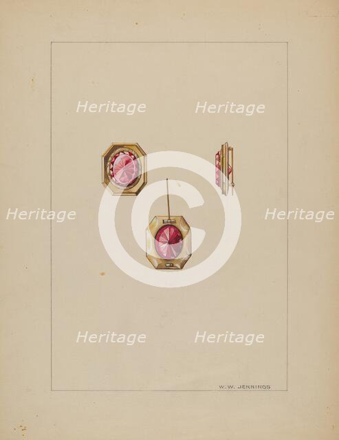 Brooch, c. 1937. Creator: Walter W. Jennings.