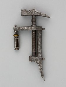 Combined Wheellock Spanner, Turnscrew, and Adjustable Powder Measure, Europe, 17th century. Creator: Unknown.