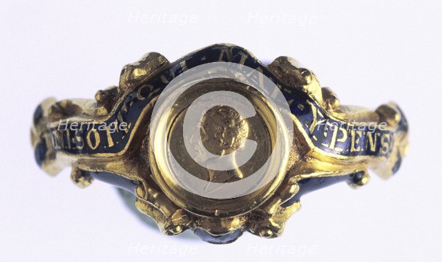 Commemorative ring of the Duke of Wellington, 1852. Artist: Unknown