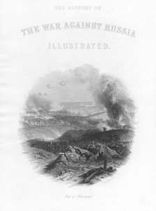 The fall of Sevastopol (Sebastopol), 1855. Artist: Anon