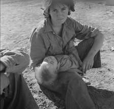 Young Oklahoma mother, age eighteen..., CA, Imperial Valley, 1937. Creator: Dorothea Lange.