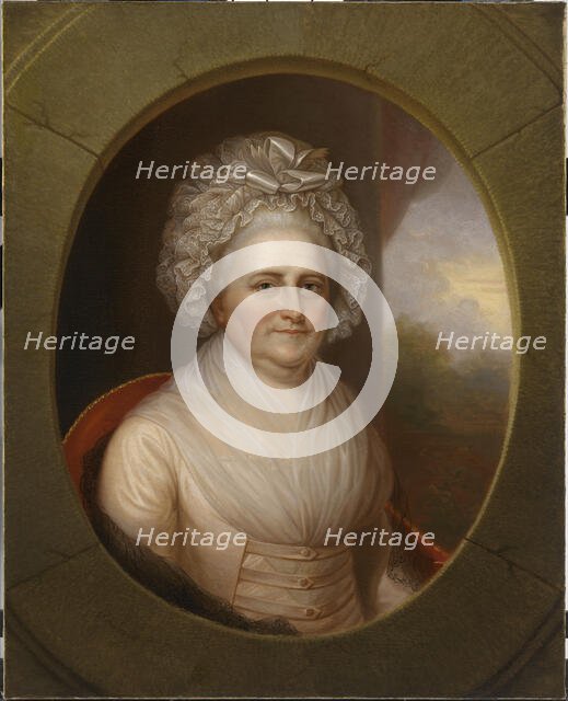Martha Washington, c. 1853. Creator: Rembrandt Peale.