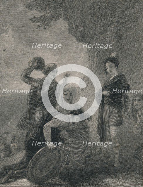 'Lord of the Isles', 1823. Artists: Charles Theodosius Heath, Robert the Bruce.