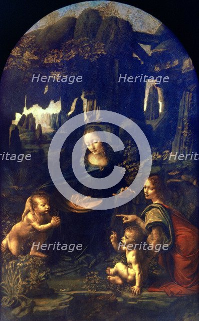 'Madonna of the Rocks', 1482-1486. Artist: Leonardo da Vinci