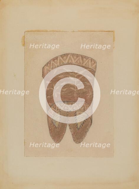 Birch Bark Cape Collar, 1935/1942. Creator: Charles Charon.