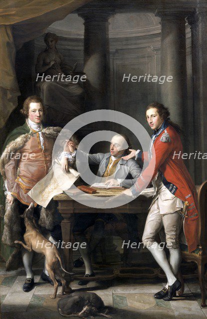 'Sir Watkin Williams Wynn, Thomas Apperley, and Captain Edward Hamilton', 1768-72 Artist: Pompeo Batoni.