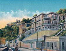 'Napoli - Corso Vittorio Emanuele, Hotel Bertolini E Funicolare Vomero', c1900. Creator: Unknown.