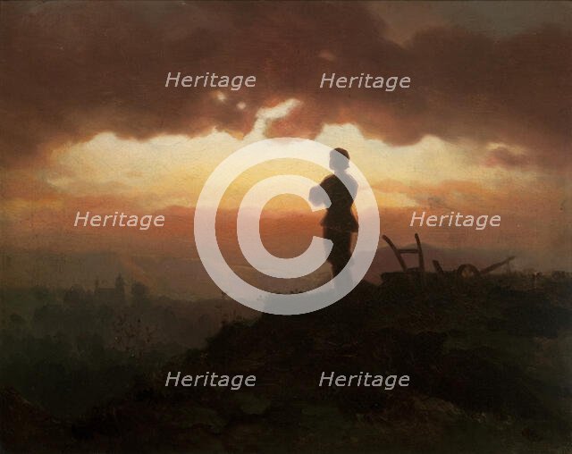 Evening Prayer of a Farmer, 1865. Creator: Artur Grottger.